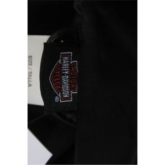 Harley Davidson Children’s size 12/14 Faux Leather Embroidered Motorcycle Jacket - Picture 4 of 6